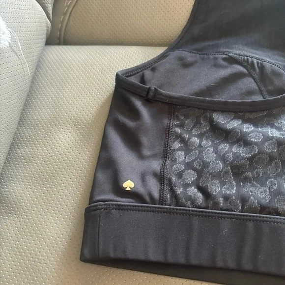 Kate Spade Black Sports Bra with Mesh Detail - Picture 5 of 5